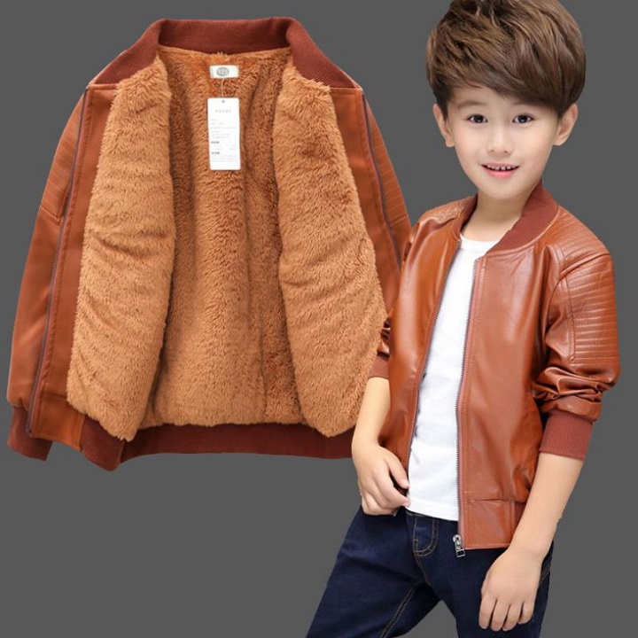 Детские кожаные куртки для мальчиков