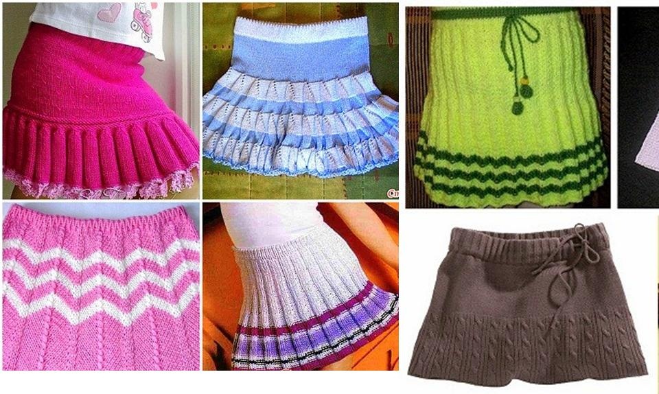 Классическая прямая юбка спицами для женщин