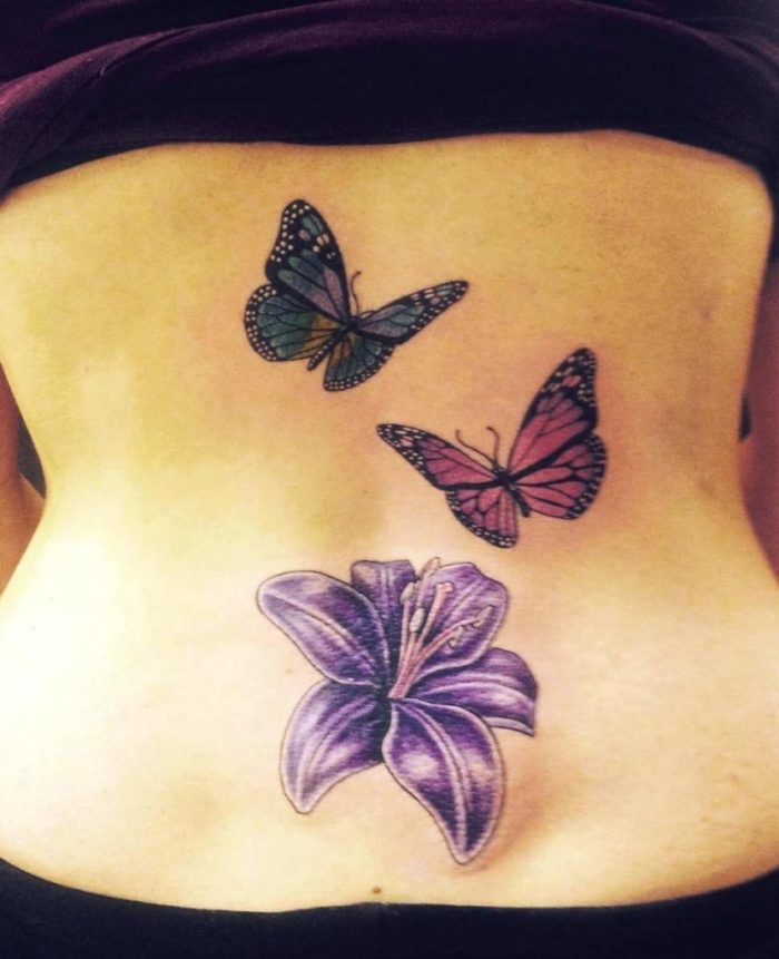 Татуировка для девушек - бабочки
